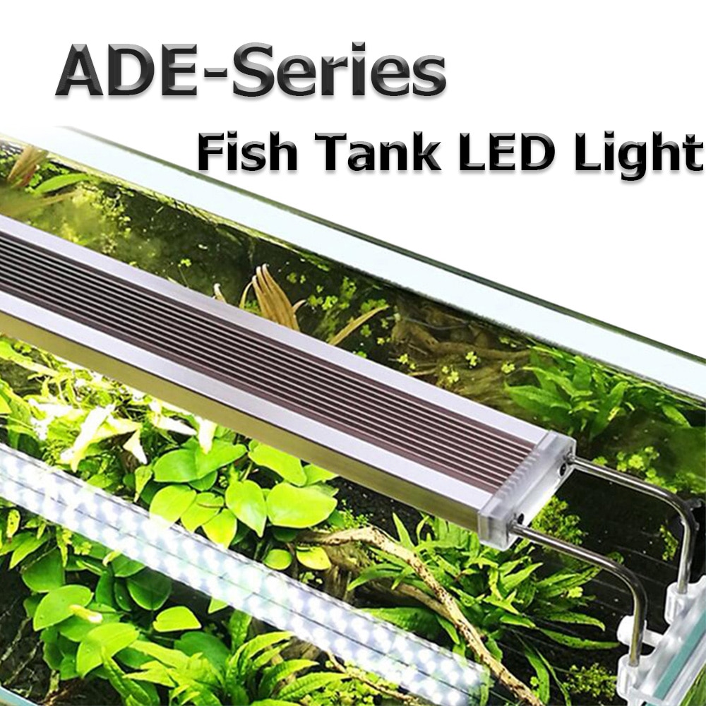220v akvarium ledede lys super slank akvarium akvatiske planter vokser belysning vandtæt lys klip lampe 28-75cm akvarium dekoratio