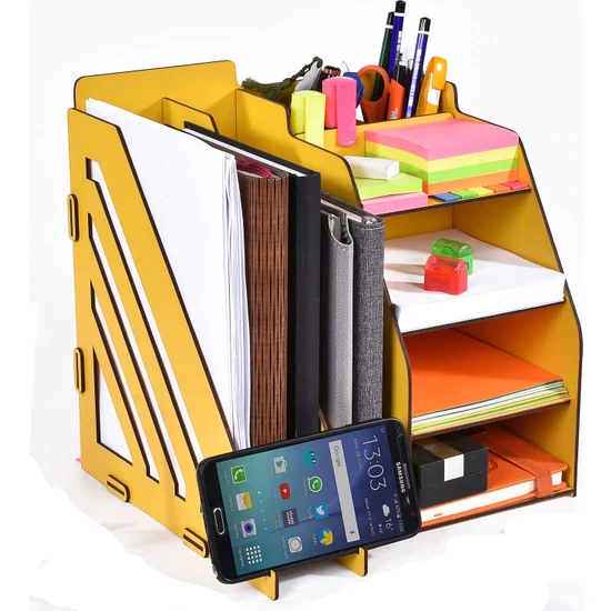 Arbeidsbord regulator skrivebord fil organisator holder tre plassbesparende kontor skole hjemmebruk sertifikat flerlags