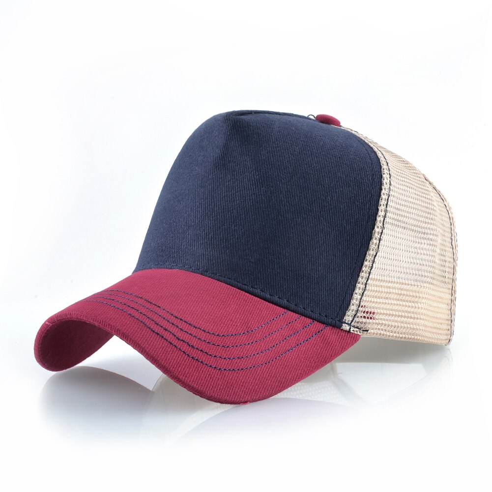 Casquette de Baseball à motif de cochon brodé pour hommes et femmes, chapeau d'été en maille, style Hip Hop, visière de camionneur: Ivoire