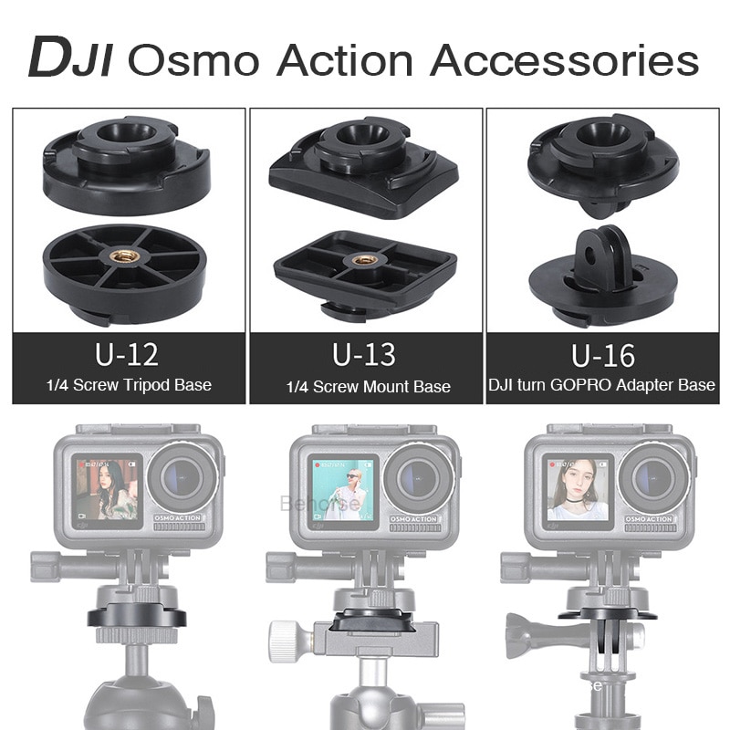 DJI Osmo Action Quick release Adapter 3M Lijm voor Actie Camera/Gopro Base Helm Tripod Mount Accessoires