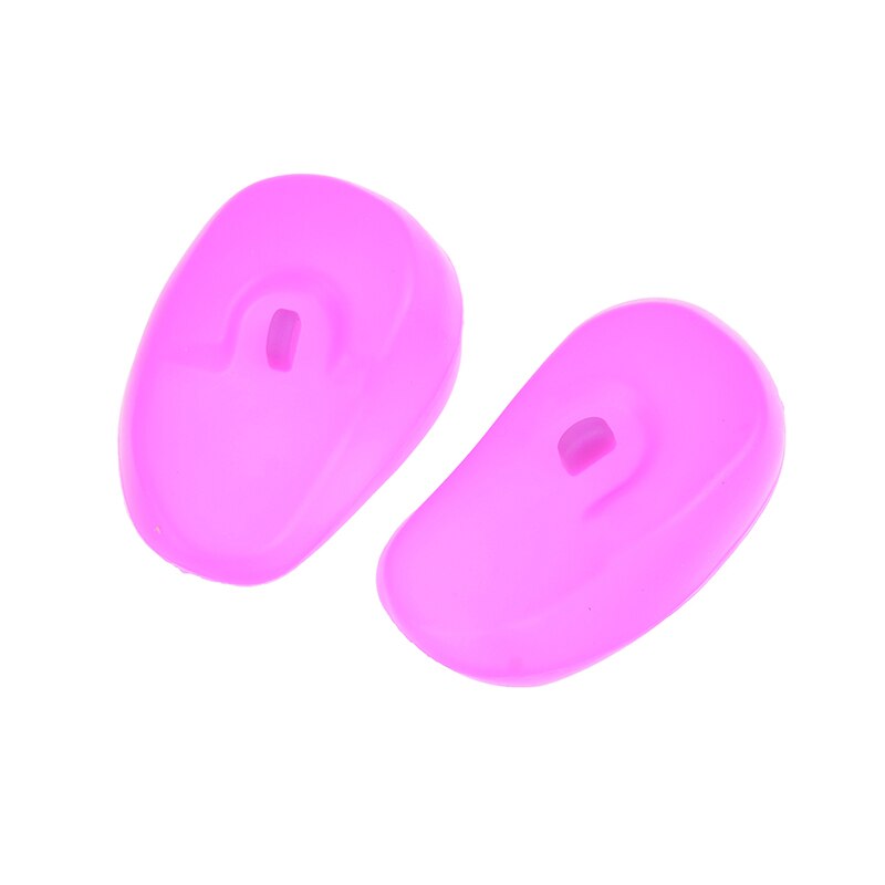 Cache-oreilles en Silicone pour Salon de coiffure, 2 pièces, protection Anti-coloration pour Salon de coiffure, couvre-oreilles pour Salon de coiffure, douche de plongée, bouchon d'oreille Anti-bruit pour sommeil: Violet