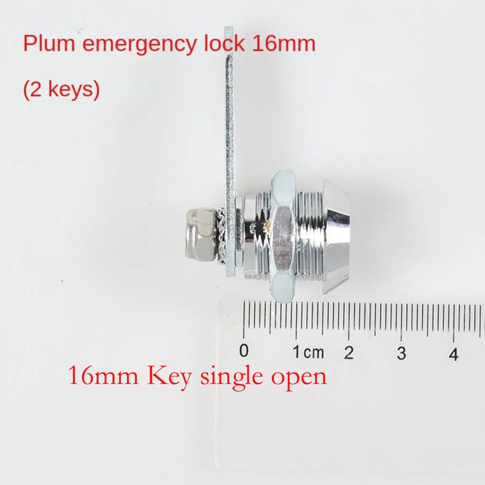 Serrature per cassetta di sicurezza con 2 chiavi Armadietto in metallo Scatola di distribuzione dell'energia Serratura con linguetta meccanica Cassetta postale da scrivania Serratura di emergenza: giallo