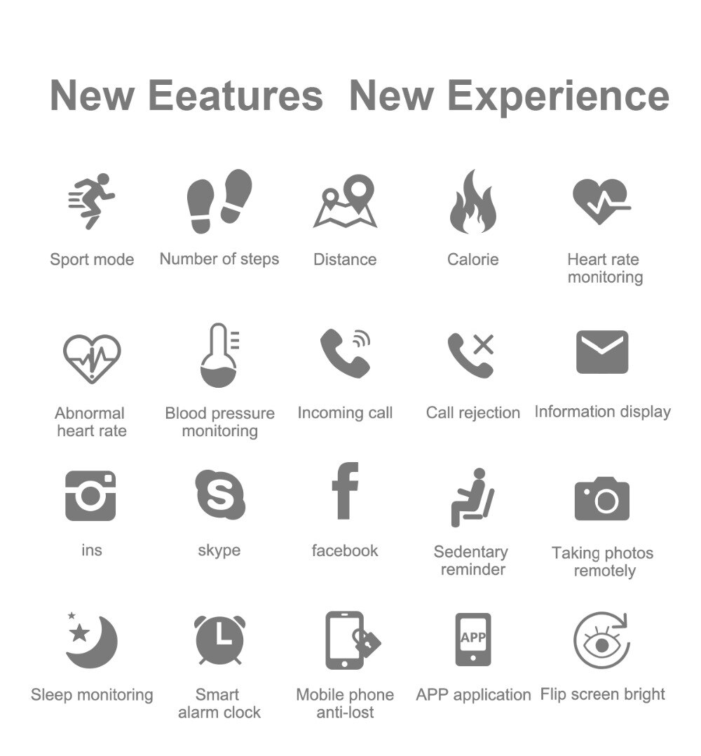 696 CF18 1,22 Zoll Clever Uhr Wasserdichte IP67 Blutdruck Herz Bewertung Monitor Metall Starp Multi Sport Modi SmartWatch Frauen