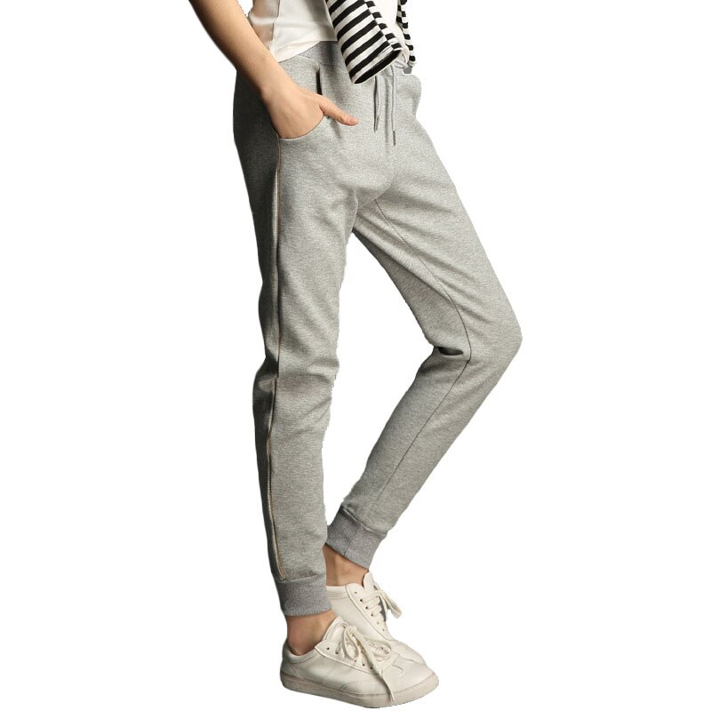 Female Loose Cotton Running Trousers Sport Pants Women Fitness Jogging Pants Women Workout Sports Training Pants Gym Sportswear