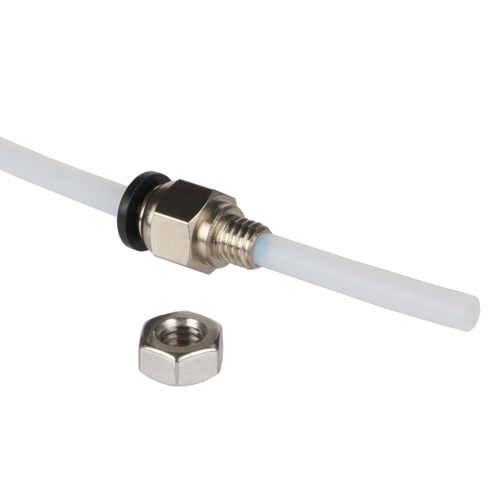 3D Printer Parts Filament Dryer Box 2.5x4mm PTFE Tube DIY Dry Box PC4-M6 Pneumatic Connector with Nut for PLA ABS Filaments