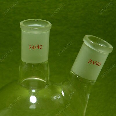 Rondbodemkolf, 500 ML, 2 Hals, 24/40, Twee Hals, lab Kolf 24/40