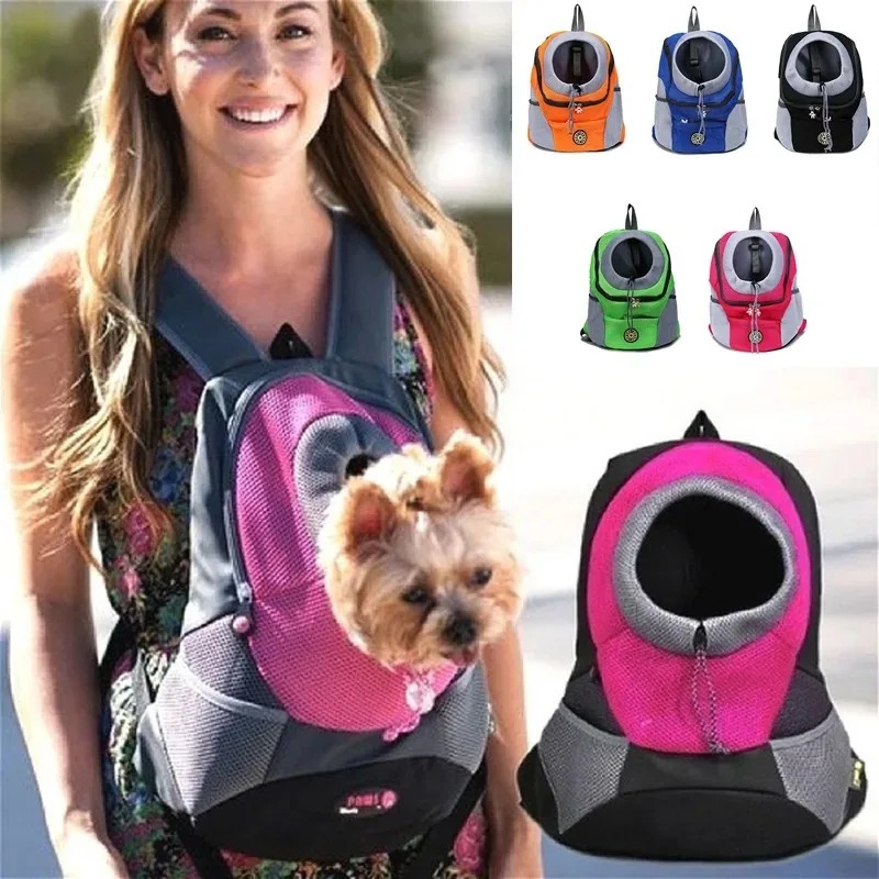 Hondendraagtas Rugzak Puppy Carrier Front Pack voor kleine middelgrote honden Kat Reisrugzak Ademende hondendraagtas