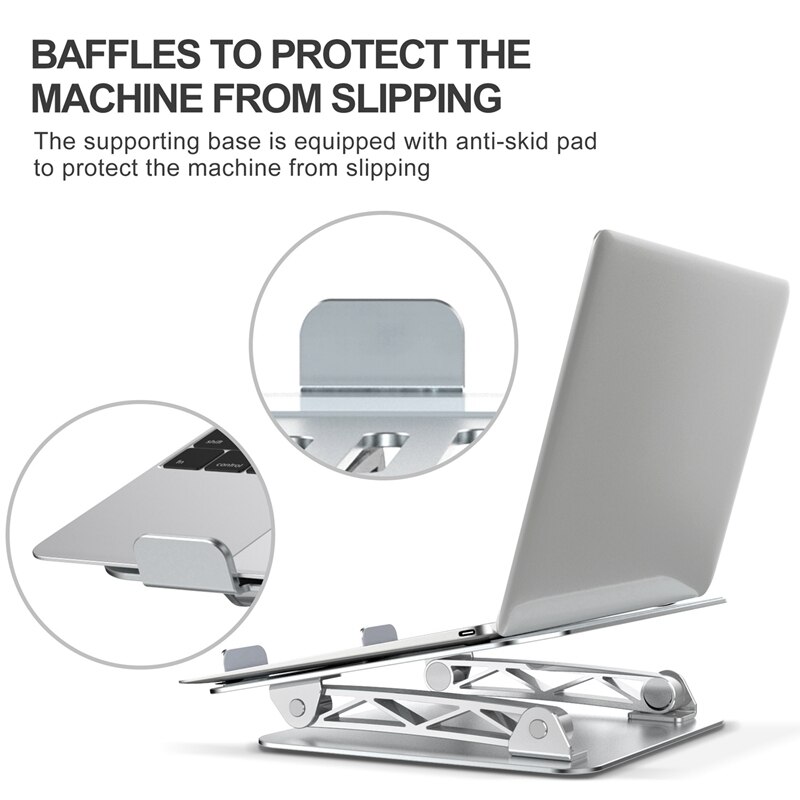 Laptop Stand Multi-Angle Laptop Riser Met Verstelbare Notebook Houder Compatibel Voor Laptop En Tablet Pc