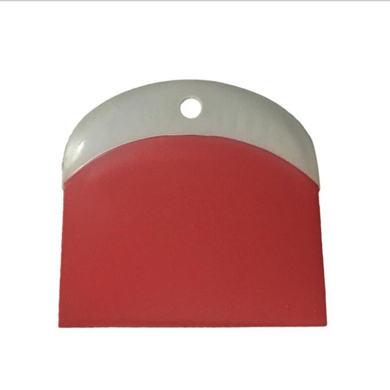 Kitchen Cutter Cake Spatulas Cake Pastry Spatulas Butter Scraper Trapezoidal Scraper Cake Tools Plastic Dough Scraper: red