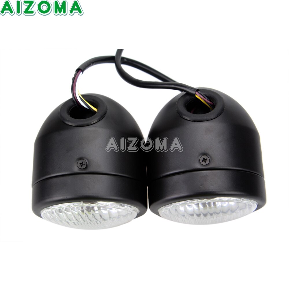 Motorcycle Twin Round Headlight Dual Sport 4" Double Dominator Head Lamp Light for Honda Yamaha Suzuki Cafe Racer Vmax Vmx 1200