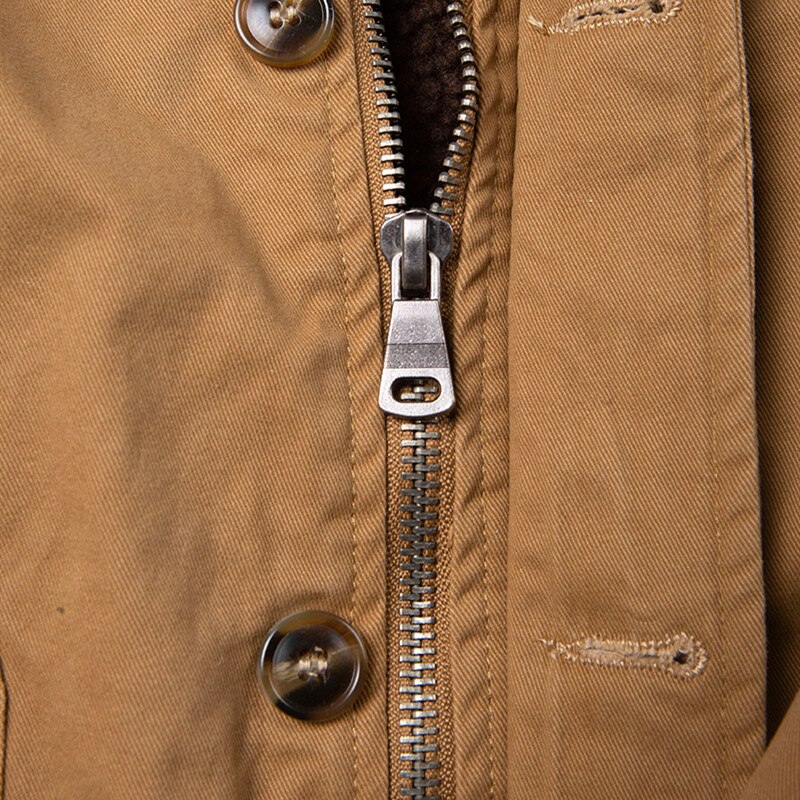 Deck Serve Navy Keep Warm Continuous System Lamb Wool Coat Outdoor Camping Cycling Increase Down Thickening Work Clothes Jacket