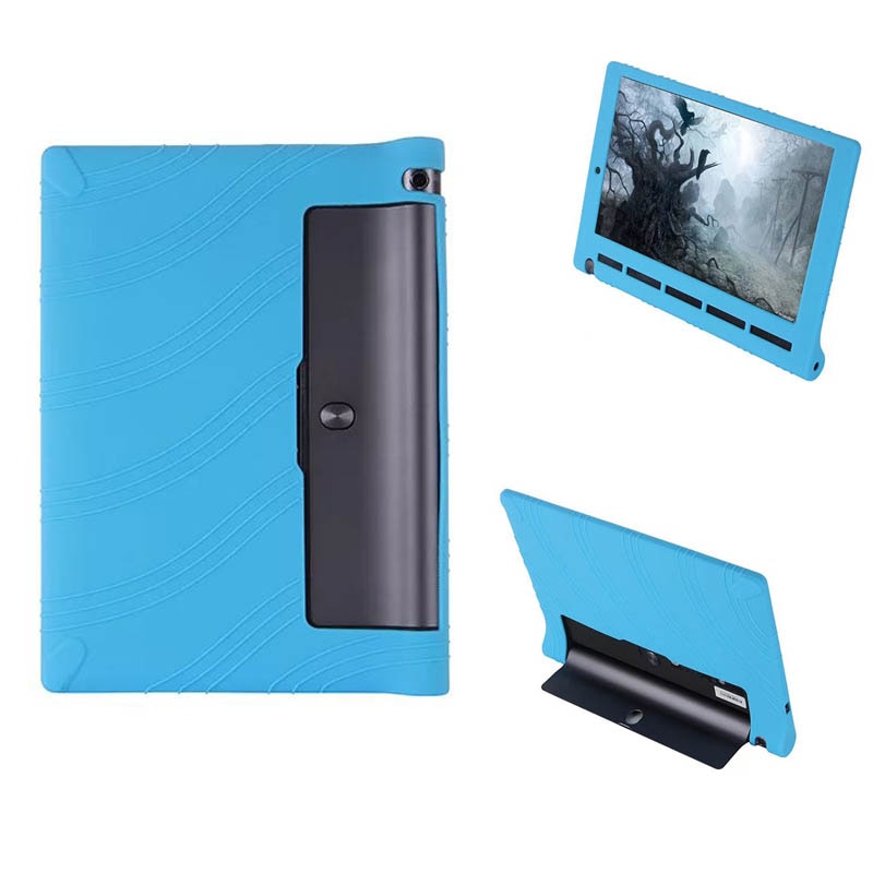 Funda de silicona para Lenovo YOGA Tab 3, 10,1 YT3-X50M, YT3-X50F, a prueba de golpes, soporte para tableta, Lenovo YOGA Tab 3, YT3-X50M, X50f