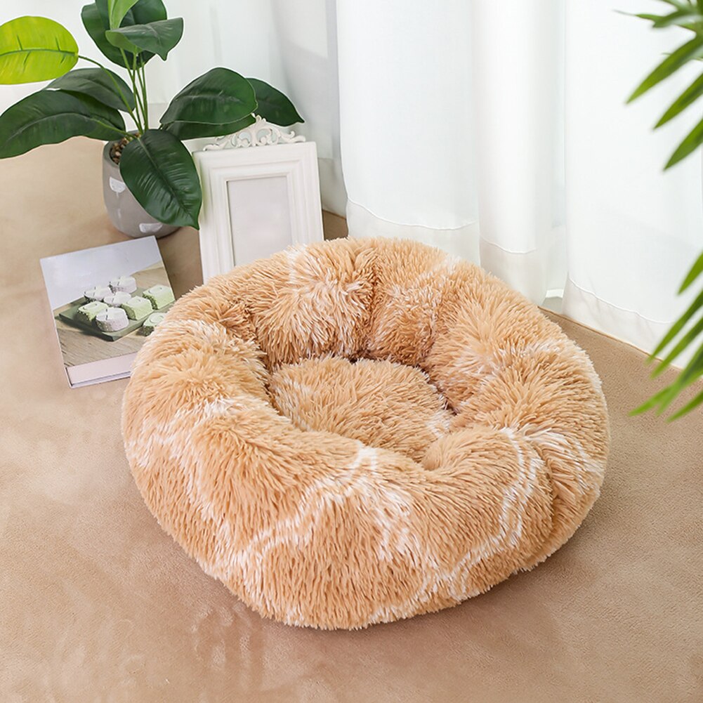 Pet Nest Warm Soft Plush Sleeping Bed Pad Non-slip Breathable Dog Cat House Kennel Washable Cushion Blanket for Small Animals