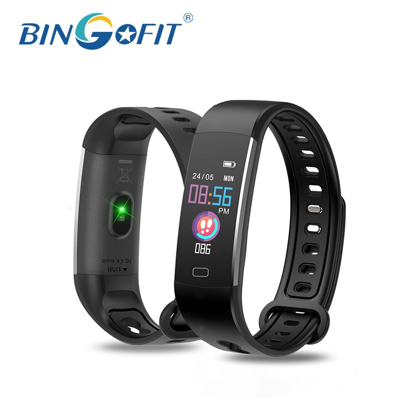 BingoFit Bambini Bracciali E Braccialetti Smart Con WeChat di Autenticazione Fitbits Con misuratore di Pressione sanguigna Orologi Sportivi Per Il Fitness Tracker Intelligente Fasce