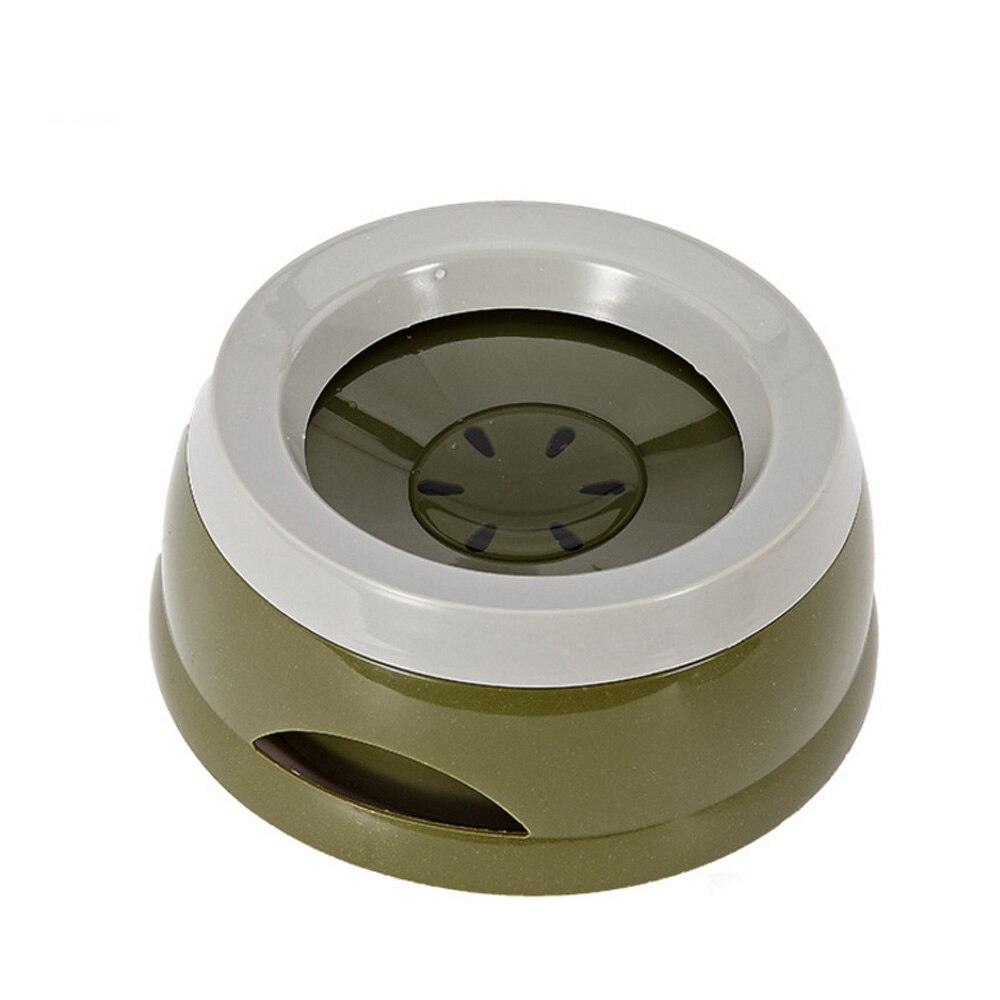 QQQPET route rafraîchisseur voiture chien bol d'eau route rafraîchisseur pas de déversement chien bol d'eau flottabilité véhicule animal bol d'eau: Army green