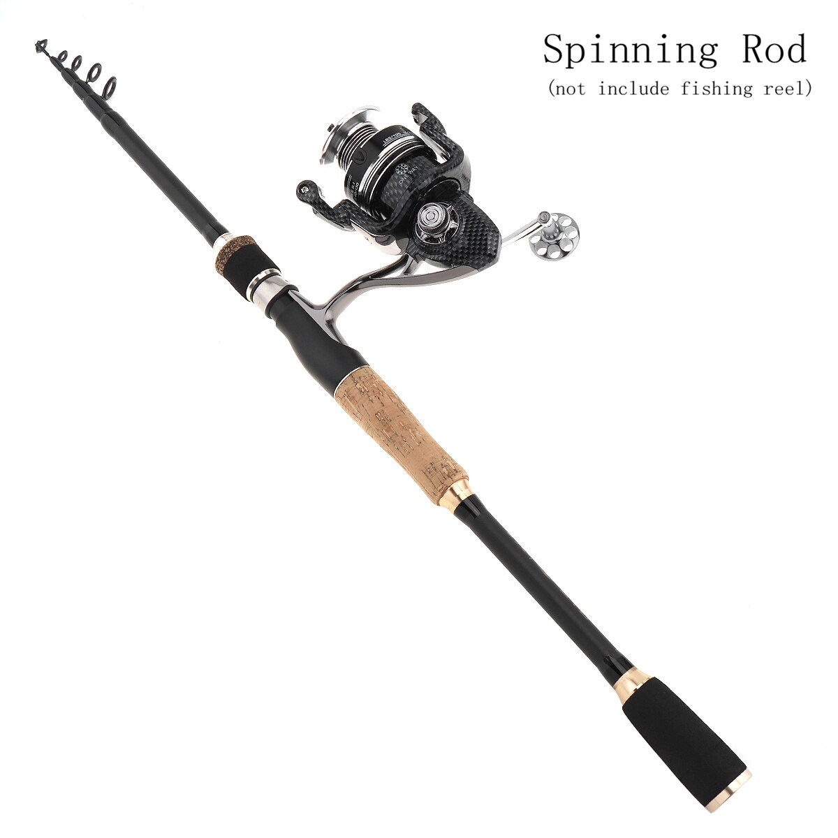 2.7m Lure Rod 7 Section Simulation Wood Grain Carbon Spinning Fishing Rod Travel Rod Casting Fishing Pole Saltwater Rod Spinning: 1 / 2.7 m