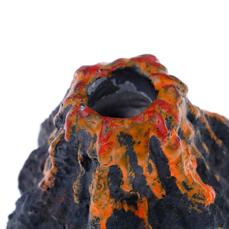 Aquarium Vulkaan Vorm & Air Bubble Stone Zuurstof Pomp Fish Tank Ornament Decor