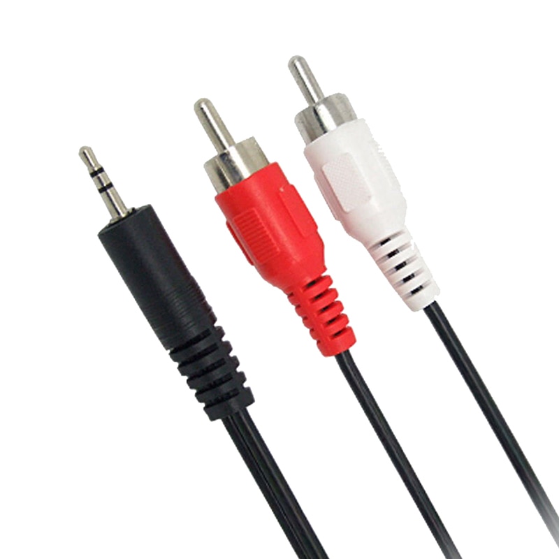 3.9 Ft 3.5Mm Plug Jack Naar Dual 2 Rca Male Kabel Stereo Pc Audio Splitter Aux Naar 2 Rca audio Kabels 1.2M