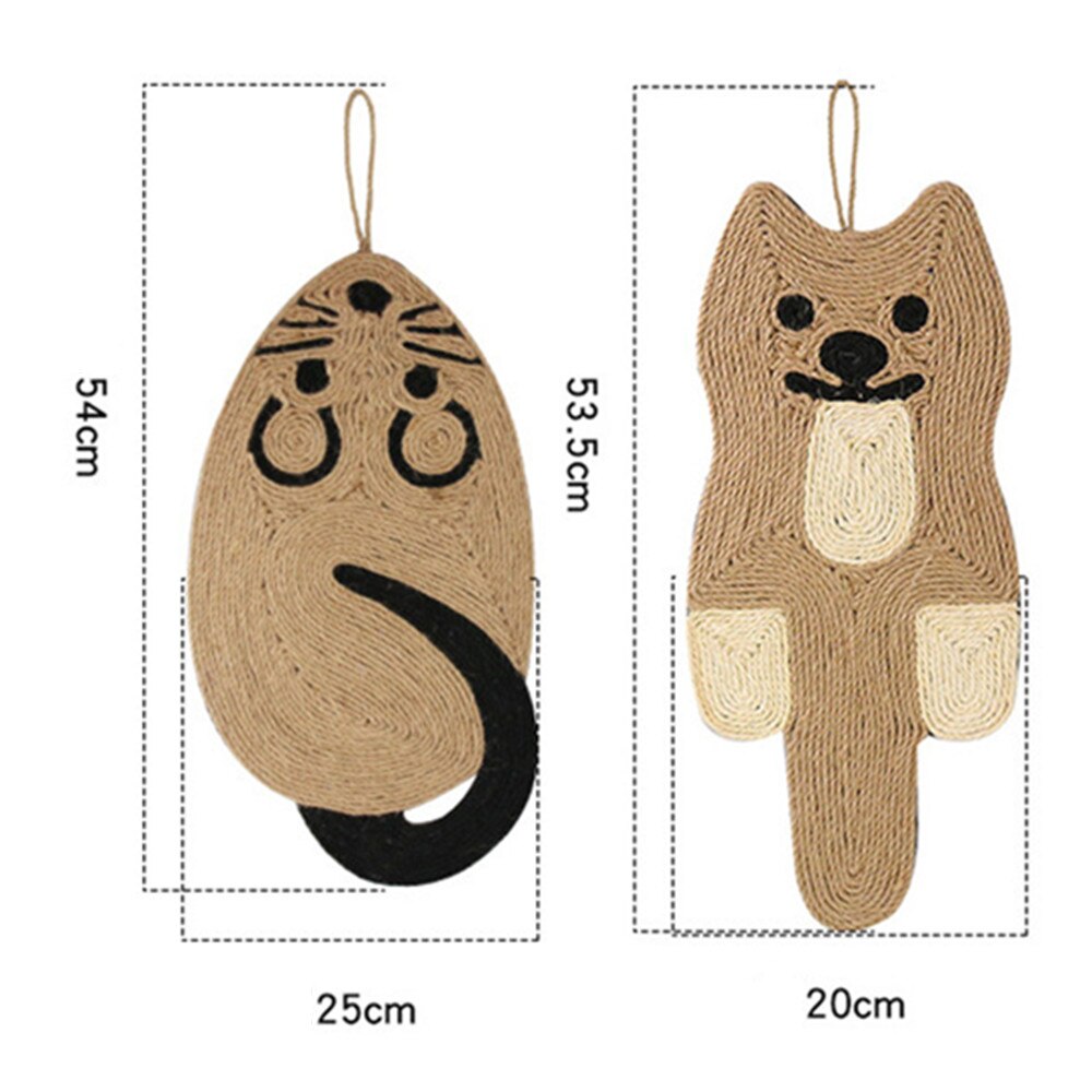 L40 Sisal Cat Scratch Board Kitten Pet Grinding Claw Toys Cats Scratching Tree Post Scratcher Bed Mat Furniture Scratch Pad Cat