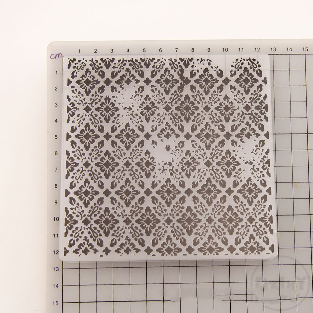 (28 Style can Choose) Square Embossing Folders for Scrapbooking Paper Album Cards Making Supplies 3D Plastic Cutting Dies Crafts