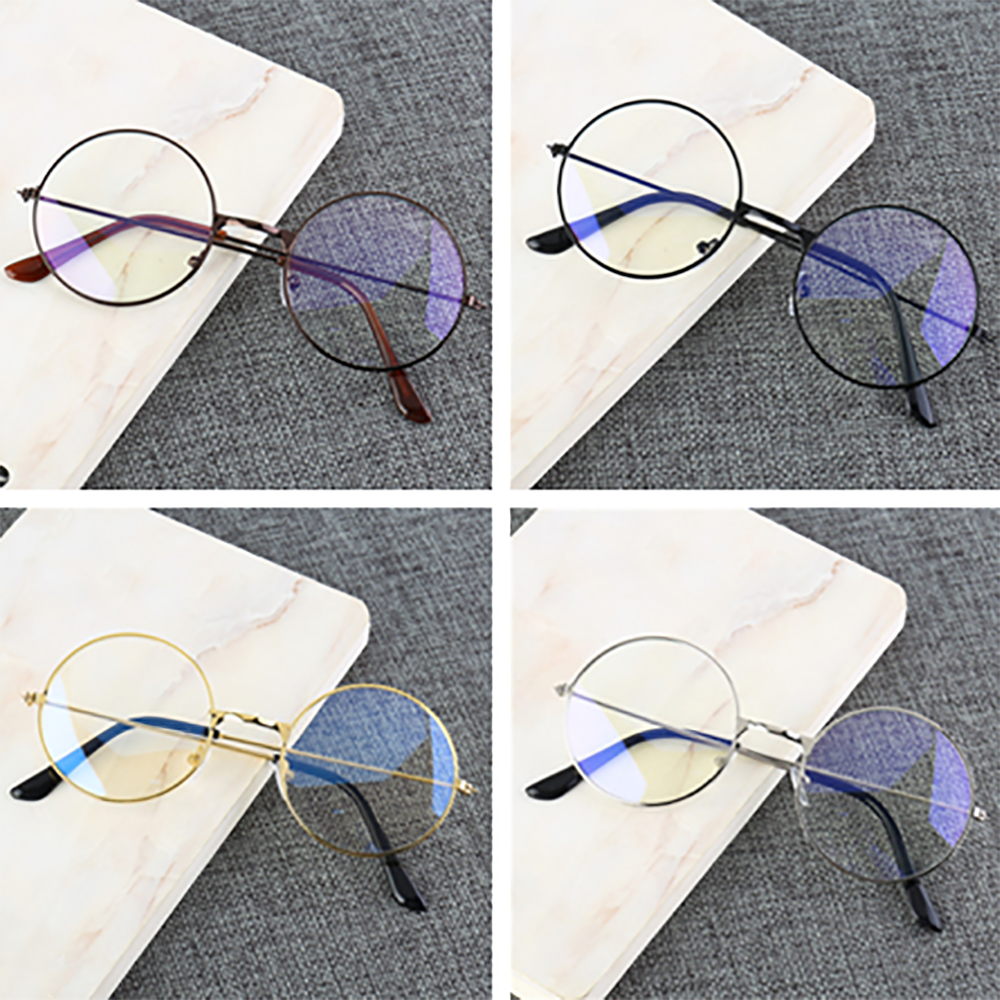 Retro Round Frame Anti-blue Radiation Glasses Ultralight Men Women Blue Light Blocking Glasses Eyewear Students