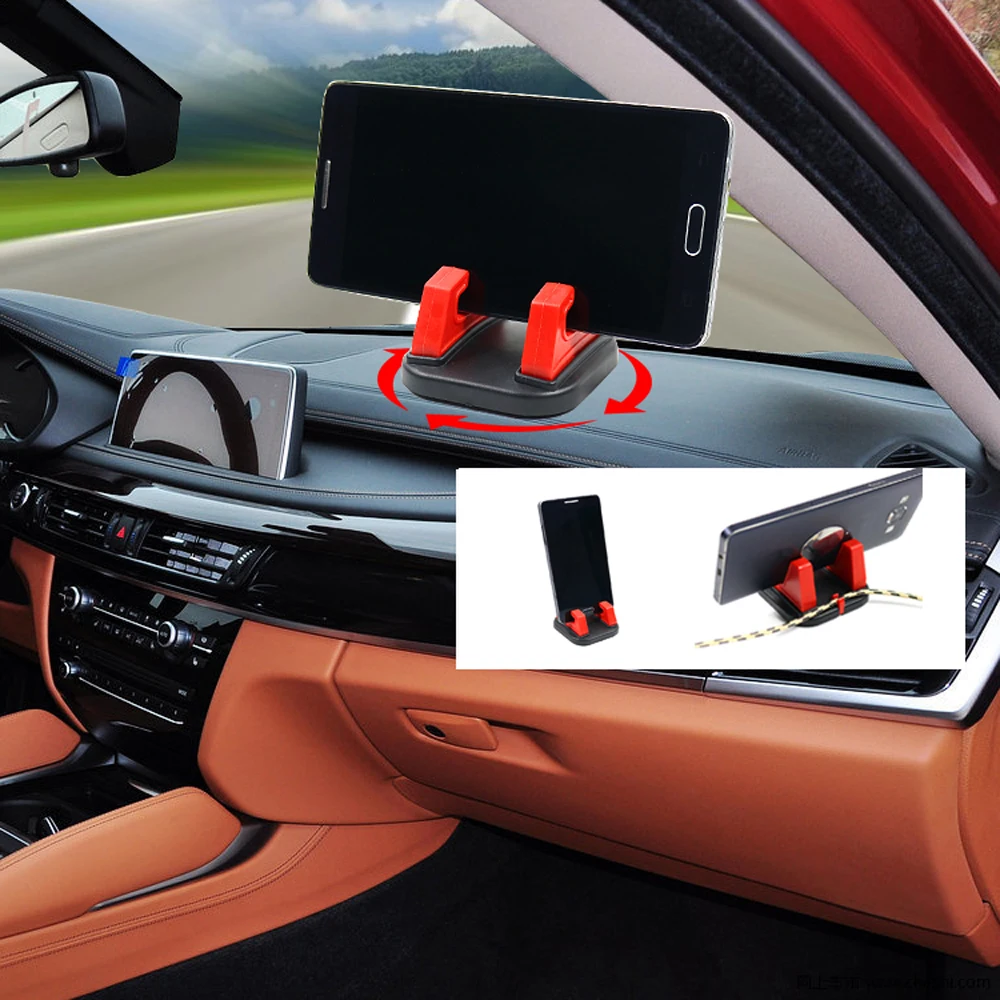 1 PC 360 Graden Draaien Auto Mobiele Telefoon Houder Dashboard Steken Universele Stand Mount Bracket Voor Mobiele Telefoon Auto accessoires