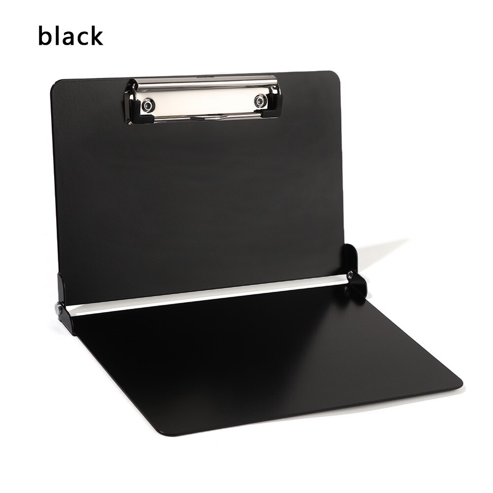 Solid Color Aluminum Student A4 File Folder Business Office Stationery Loose-leaf Folder Document Storages Office Supplies: black