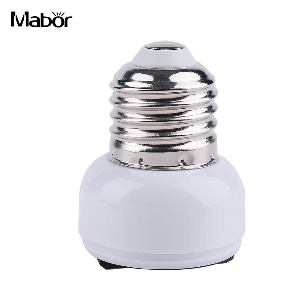 E27 stiks lampefatning us/eu stik lampe basestik skrue pære lysholder hvid husholdningsforsyning stik tilbehør