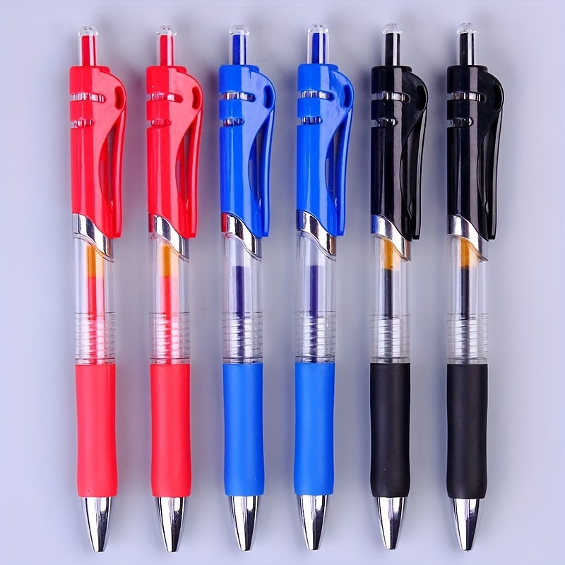 Balpen met persactie: geschikt voor studentenschrijven en zakelijke handtekeningen, met opties van zwarte, rode en blauwe inkt.