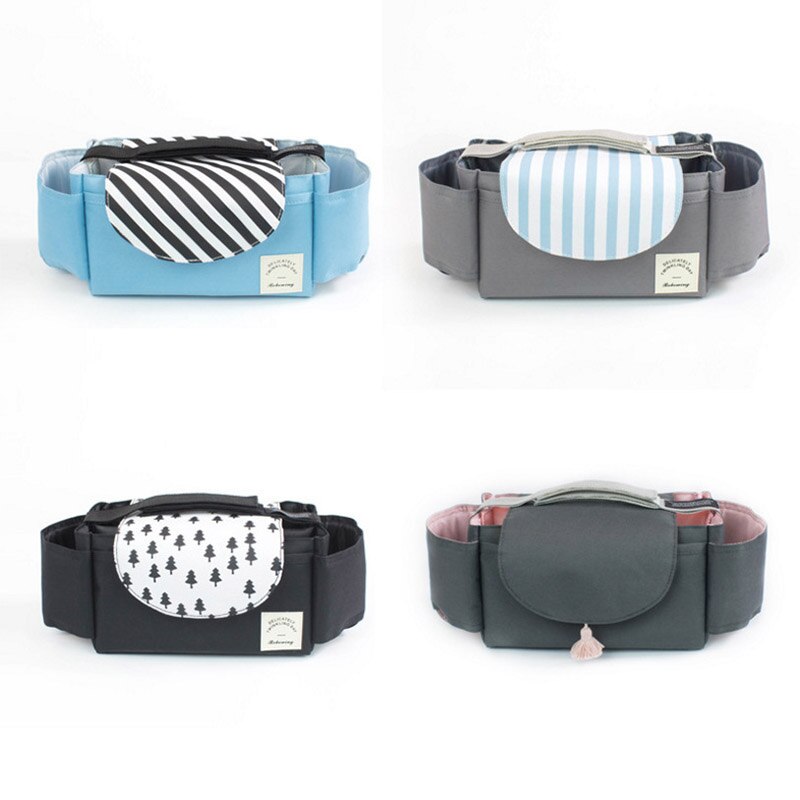 Baby Stroller Accessories Bag Waterproof Cup Bag Stroller Organizer Baby Carriage Pram Buggy Cart Bottle Bag Cartoon Car Bag