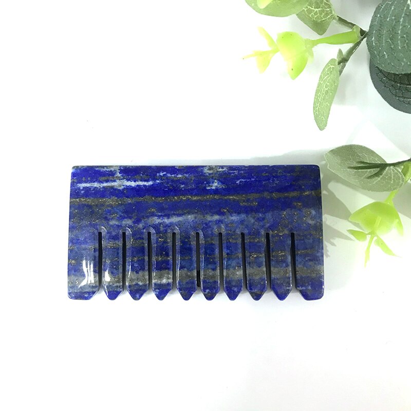 Natuurlijke Lapis Lazuli Kam Vorm Steen Hand Gesneden Voor & Home Decor Tp