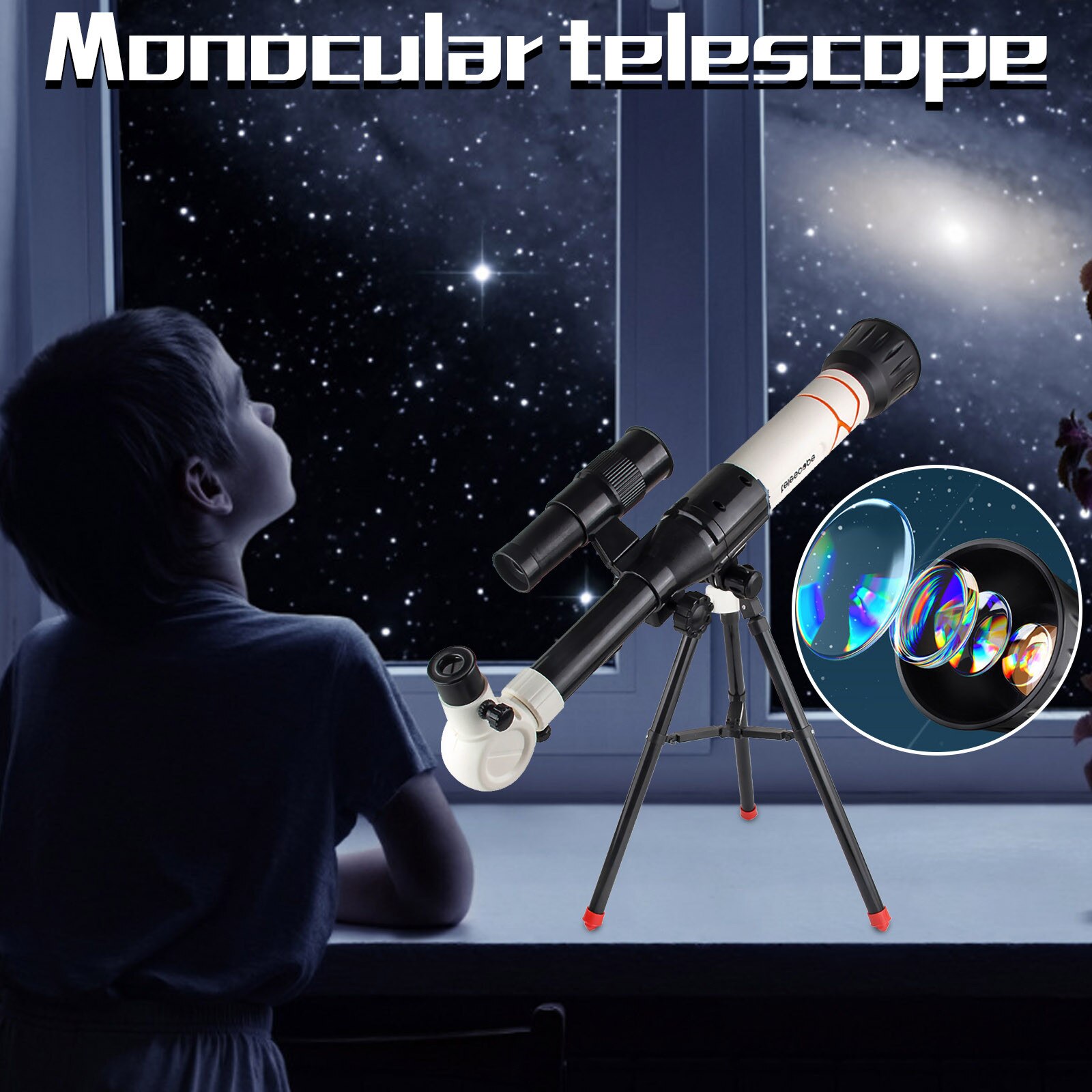 F40040 Student Astronomical Telescope HD Star Searching Child Adult Prismáticos Бинокль Increase children's desire