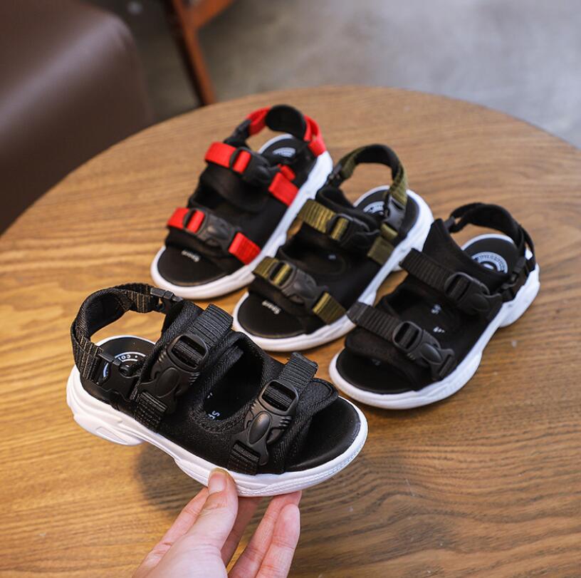 ZO14-5 Zomer Jongens Sandaal Mannelijke Student Antislip Rubber Koreaanse Glijbaan Kinderen Schoenen Sneaker Sandalia Infantil