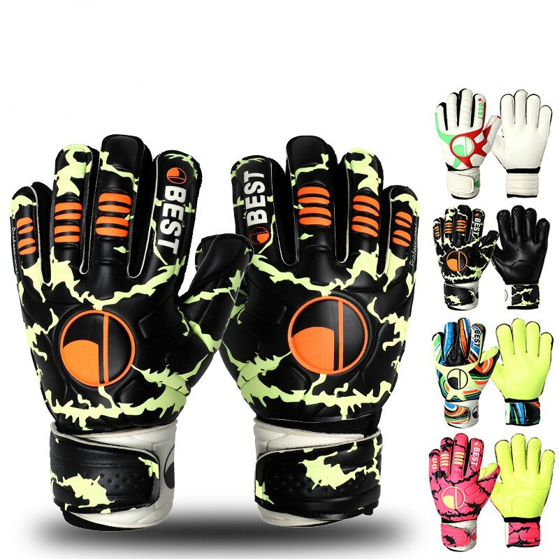 Latex Goalkeeper Gloves Soccer Goal Keepers Protective Kit Football Goalie Training Gloves Anti Slip Guantes Futbol