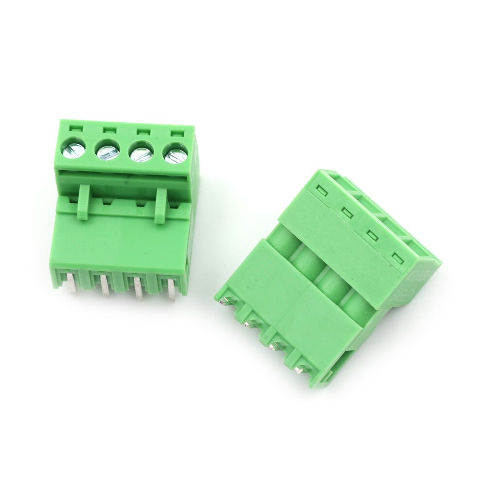 10Sets Plug-In Terminal Block 5.08Mm Pitch 4Pin Plug-In Schroef Pcb Blokaansluiting