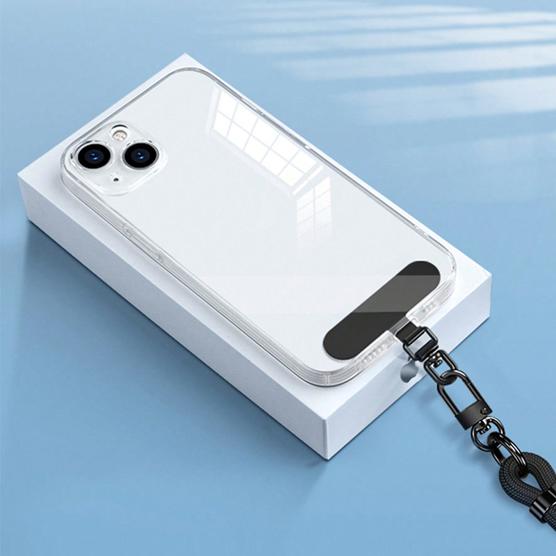 1pcs Upgrated 360 Rotatable Stainless Steel Phone Tether Tab Metal Patch Gasket Cellphone Lanyard Safety Connecter Piece