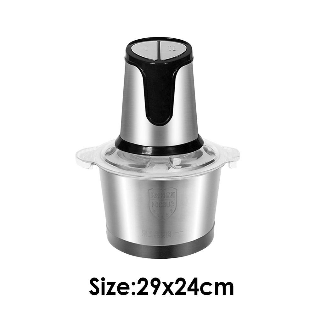 Stainless Steel 2 Speeds 800W 2L Big Capacity Chopper Electric Meat Grinder Elaborate Manufacture Prolonged Durable