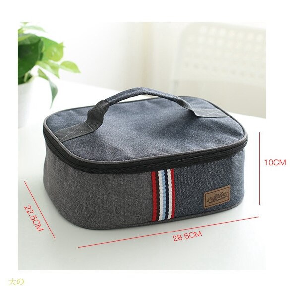 denim lunch bag thermal food insulated bag kids women or men casual cooler thermo picnic bag thermo lunch box: d