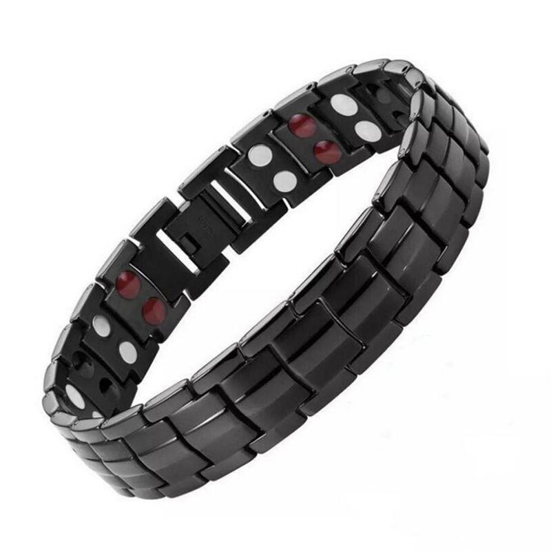Energy Balance Bracelet Tourmaline Bracelet Health Care Jewelry For Women Magnetic Bracelets & Bangle: SIJY0044-BK
