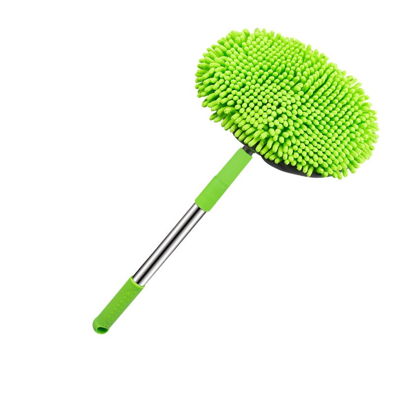 Auto Wax Brush Rotating Foldable Car Cleaning Mop Car Duster Car Wash: Random color