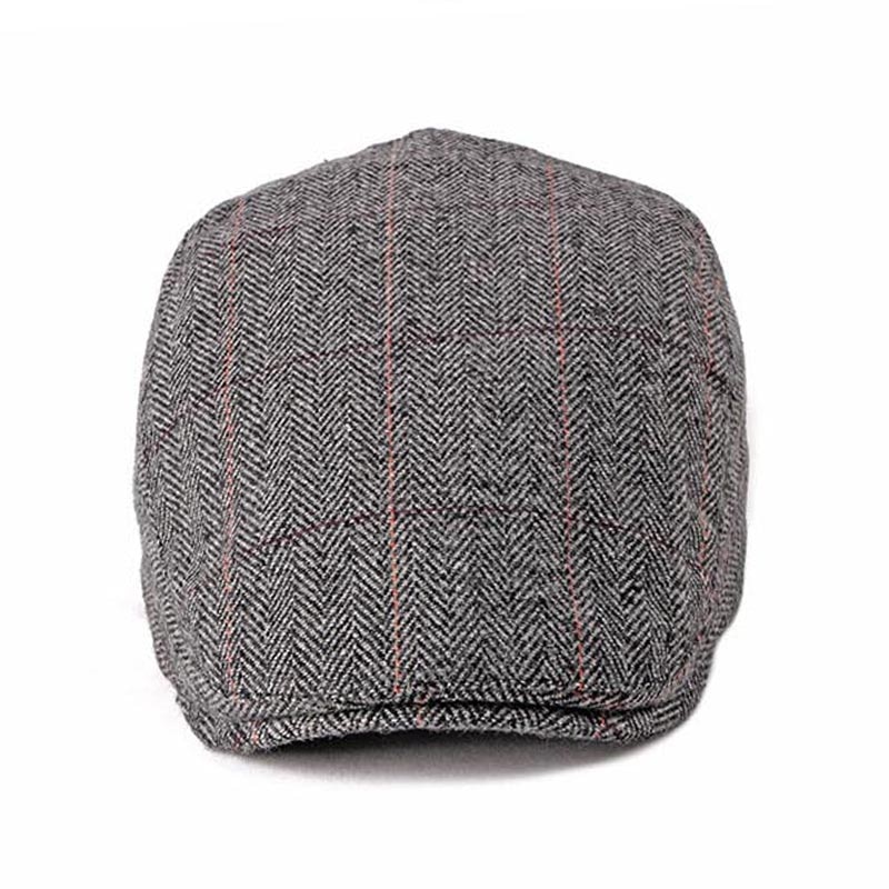Men&#39;s Newsboy Caps Spring Women Cabbie Ivy Cap Striped Beret Men Driver Glof Hat Flat Cap Middle Aged Old Age Dad Hat