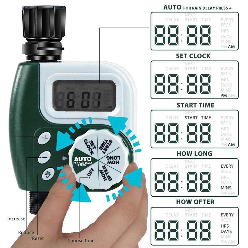 Automatische Elektronische Bewässerung Regler Wasser Timer Garten Regler Automatische Pflanze Bewässerung Timer Bewässerung Timer