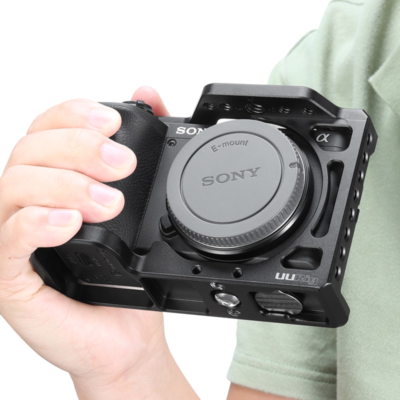 UURig A6600 Kamera Metall Käfig für Sony A6600 DSLR Käfig mit Kalten Schuh Arri Ortung