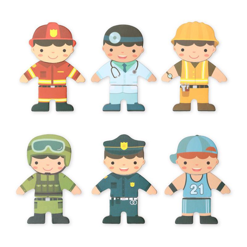 Drewniane puzzle dla dzieci 1-3-lat klocki dla dzieci chłopiec dziewczyna miś zabawka puzzle profesjonalna postać puzzle prezent urodzinowy