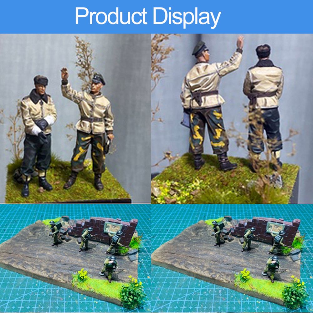 50PCS 5mm Landscape Multi-terrain Sand Table Scene Simulation Model Plant Cluster Miniature Grass Bushes Artificial Grass Tufts