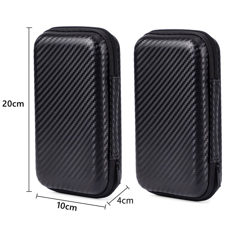 Tragbare Mini Eva Lagerung Tasche Mäppchen Mobile Festplatte Tasche U Disk Datenkabel Lagerung Handy Ladegerät EVA Lagerung Taschen: Rosa