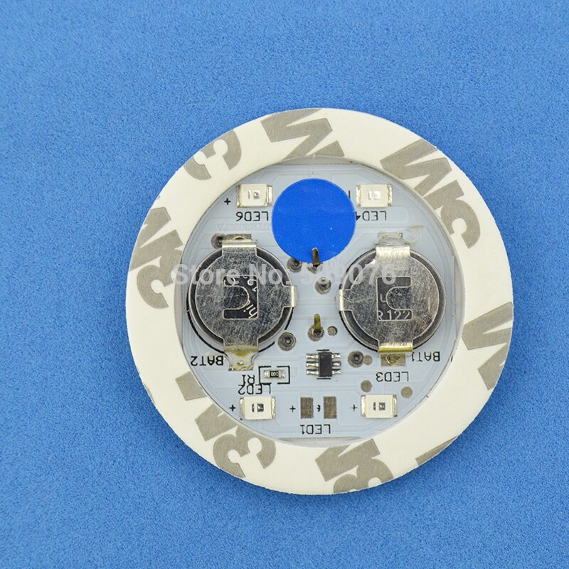 24pcs/lot 5CM led sticker bottle Flash Drinking Items Cocktail Bar Used LED Cup Coaster mini LED Cup Mat: 45MM blue light