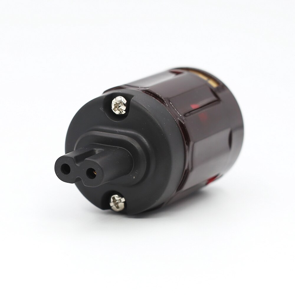 2pcs Hifi C-079 Figure 8 IEC C7 Plug Socket adapter connector hifi Audio Power Cable IEC Female Electrical Plug
