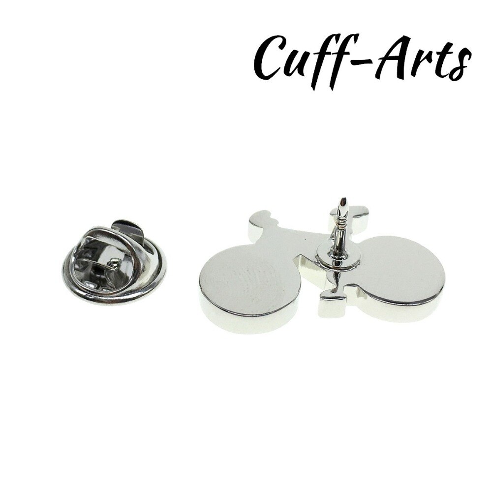 Cuffarts Modern Style Bike Cycle Lapel Pin Badge Jewelry Matched Cufflinks Lapel Pin P10057