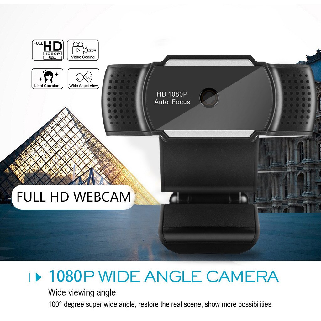 5 Megapixel Autofocus 1080P Zoom Lens Webcam with Microphone Computer Camera Web PC Wide-Angle Lens Webcam g3